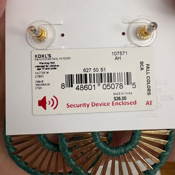 Sonoma Geometric Earrings NWT - Picture 2 of 2